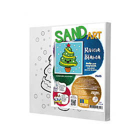 Набір для творчості для дітей Riviera Blanca Святкова ялиночка 25x25 см (КГ1-24)