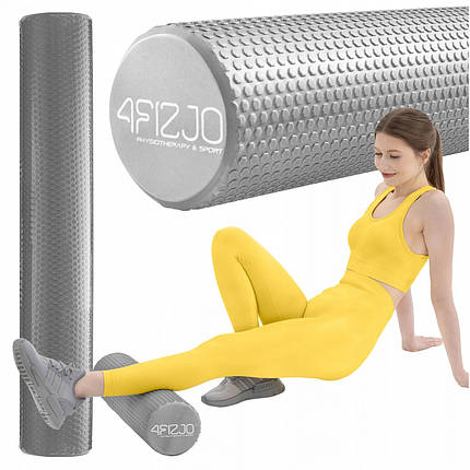 Масажний ролик 4FIZJO CARE+ EVA 90 x 15 см (валик, ролер) 4FJ0332 Grey Poland, фото 1