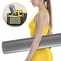 Масажний ролик 4FIZJO CARE+ EVA 90 x 15 см (валик, ролер) 4FJ0332 Grey Poland, фото 5