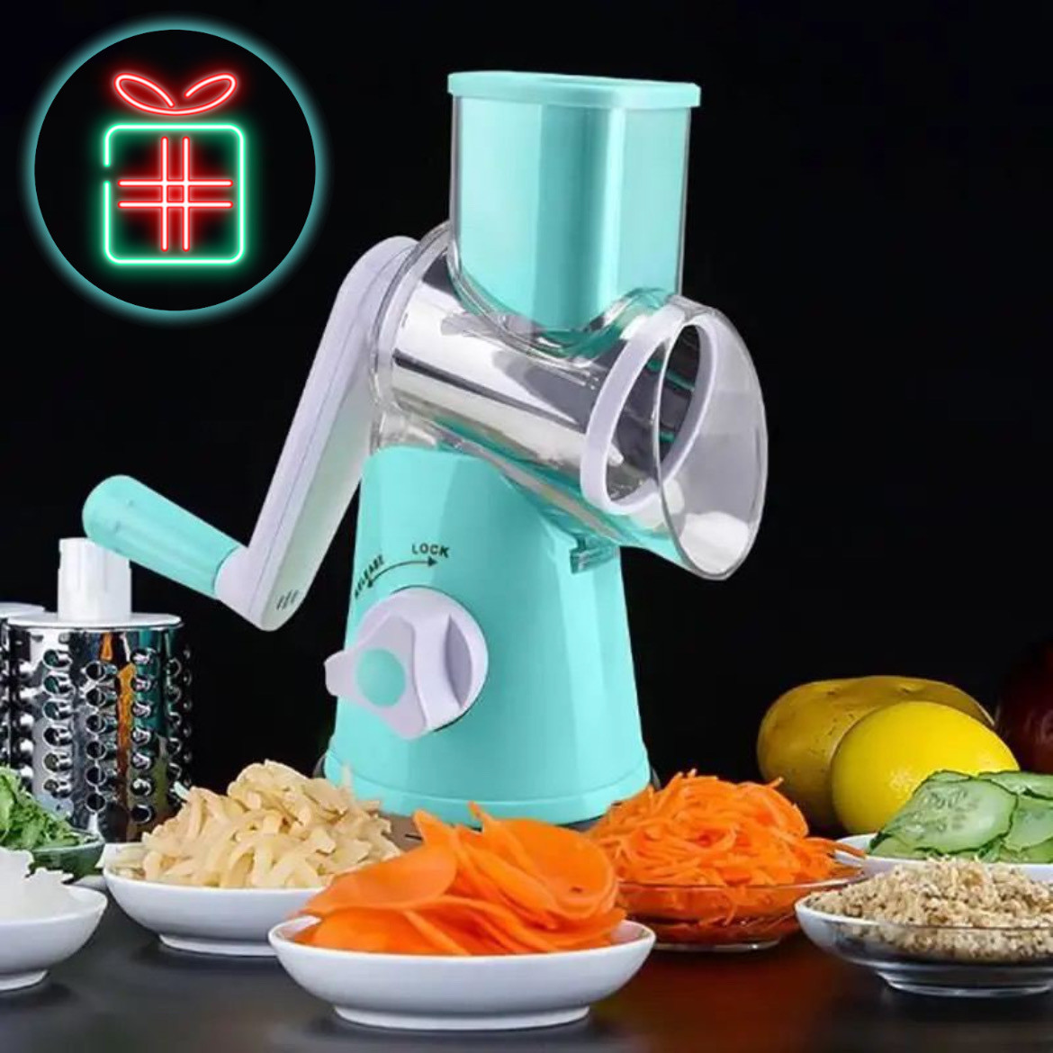 Овочерізка Kitchen Master Мультислайсер Кітчен Майстер. Тертка для овочів і фруктів