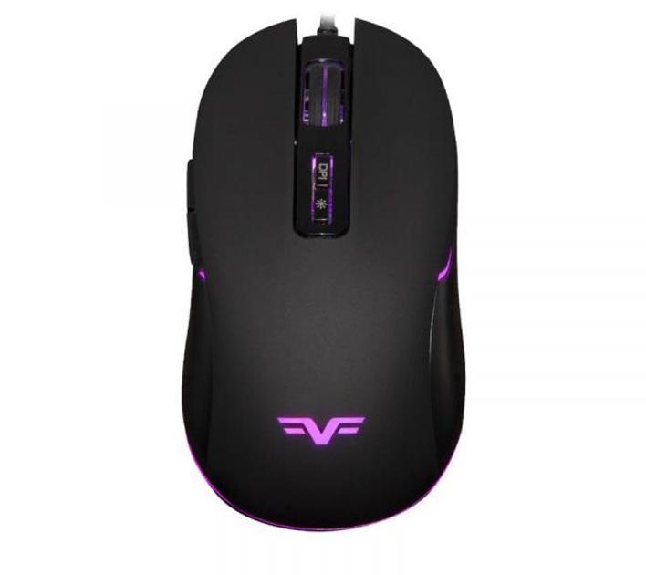 Комп'ютерна миша Frime "CONQUEROR", USB, оптична, 6400 dpi, RGB підсвічування, 1.8 м Black, фото 1