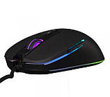Комп'ютерна миша Frime "CONQUEROR", USB, оптична, 6400 dpi, RGB підсвічування, 1.8 м Black, фото 2