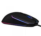 Комп'ютерна миша Frime "CONQUEROR", USB, оптична, 6400 dpi, RGB підсвічування, 1.8 м Black, фото 3