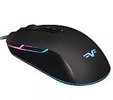 Комп'ютерна миша Frime "CONQUEROR", USB, оптична, 6400 dpi, RGB підсвічування, 1.8 м Black, фото 4