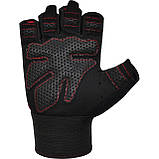 Рукавички для фітнесу RDX W1 HALF RED PLUS-XL, фото 3