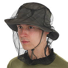 Тактична москітна сітка від комарів та комах на панаму або головний убір Олива