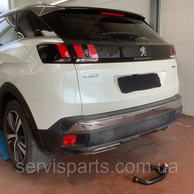 Фаркоп Peugeot 3008 II 2016-2024 (Пежо 3008) швидкоз'ємний гак на ключах