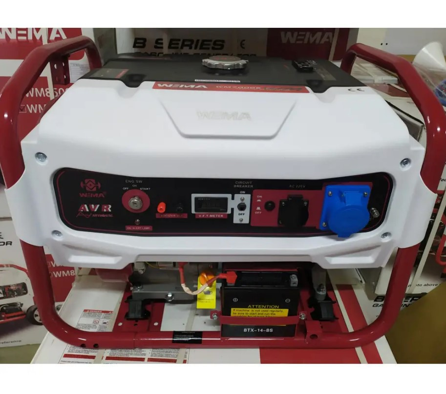 Бензиновий генератор WEIMA 6,5 кВт (WM7000E)