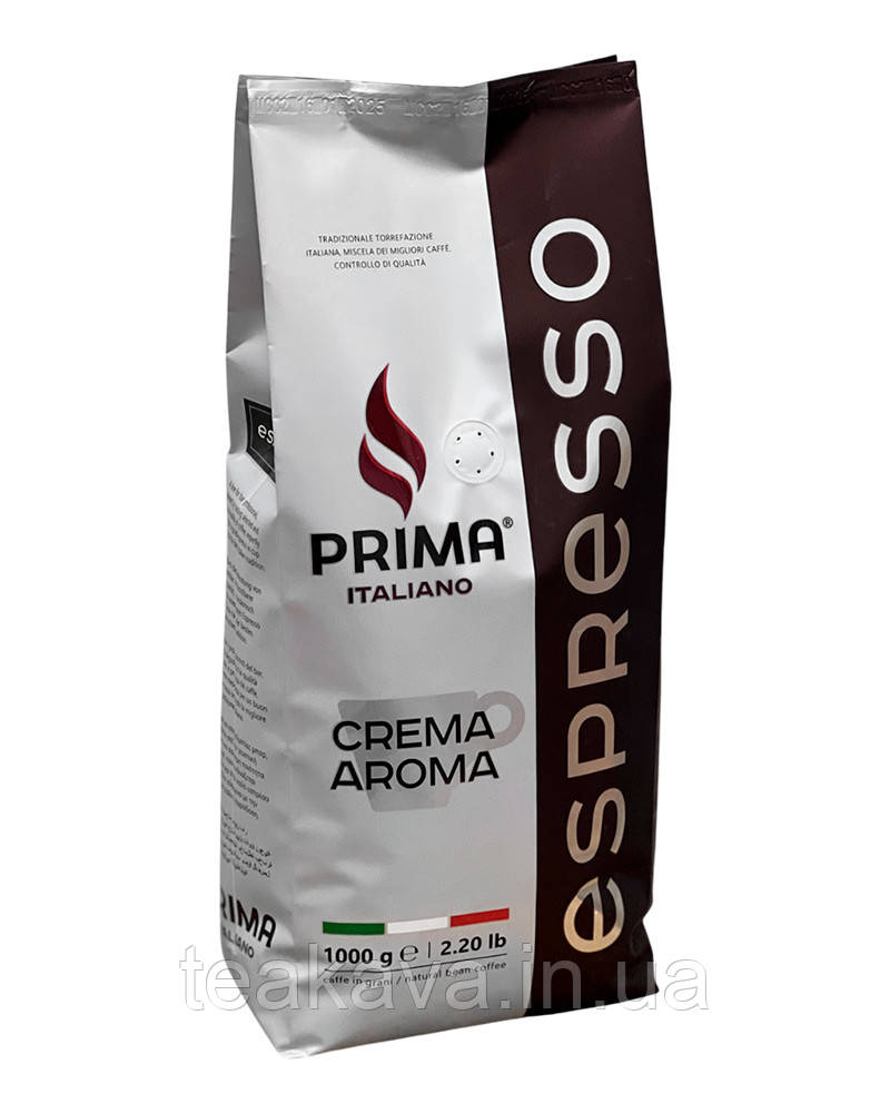 Кава в зернах Prima Italiano CREMA AROMA Espresso, 1 кг (70/30) (4260319320190)