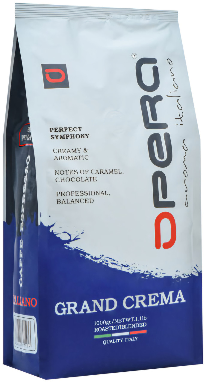 Кава у зернах Opera Grand Crema 1000г 50/50 свіже обсмажування