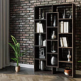 Стелаж для книг і квітів 1072 мм завширшки Книжкова полиця велика Роздільник кімнати в сучасному дизайні, фото 4