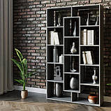 Стелаж для книг і квітів 1072 мм завширшки Книжкова полиця велика Роздільник кімнати в сучасному дизайні, фото 7