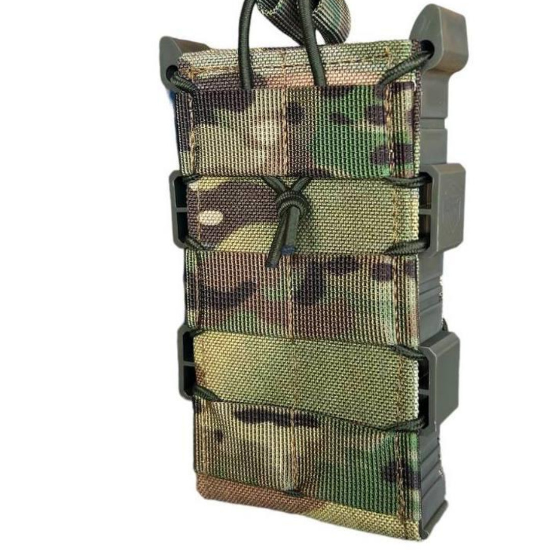 Підсумок відкритий каркасний для 1 магазину АК Cordura мультикам (LE3124), фото 1