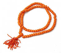 Чотки з кістки 8 мм Жовтогарячі