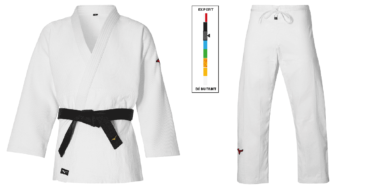 Кімоно дзюдогі для дзюдо (Куртка + штани) Mizuno SAIKI 22GAA023 + 22GBA023