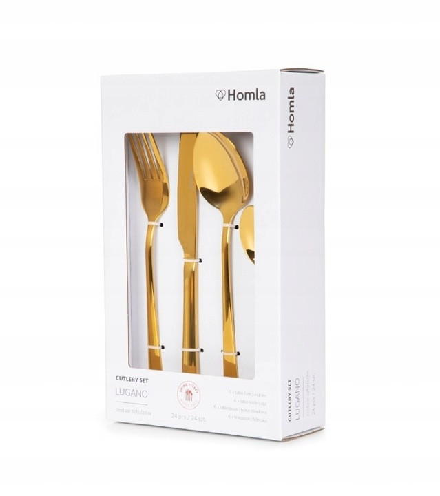 Комплект столових приборів Homla Lugano 24 шт., фото 1