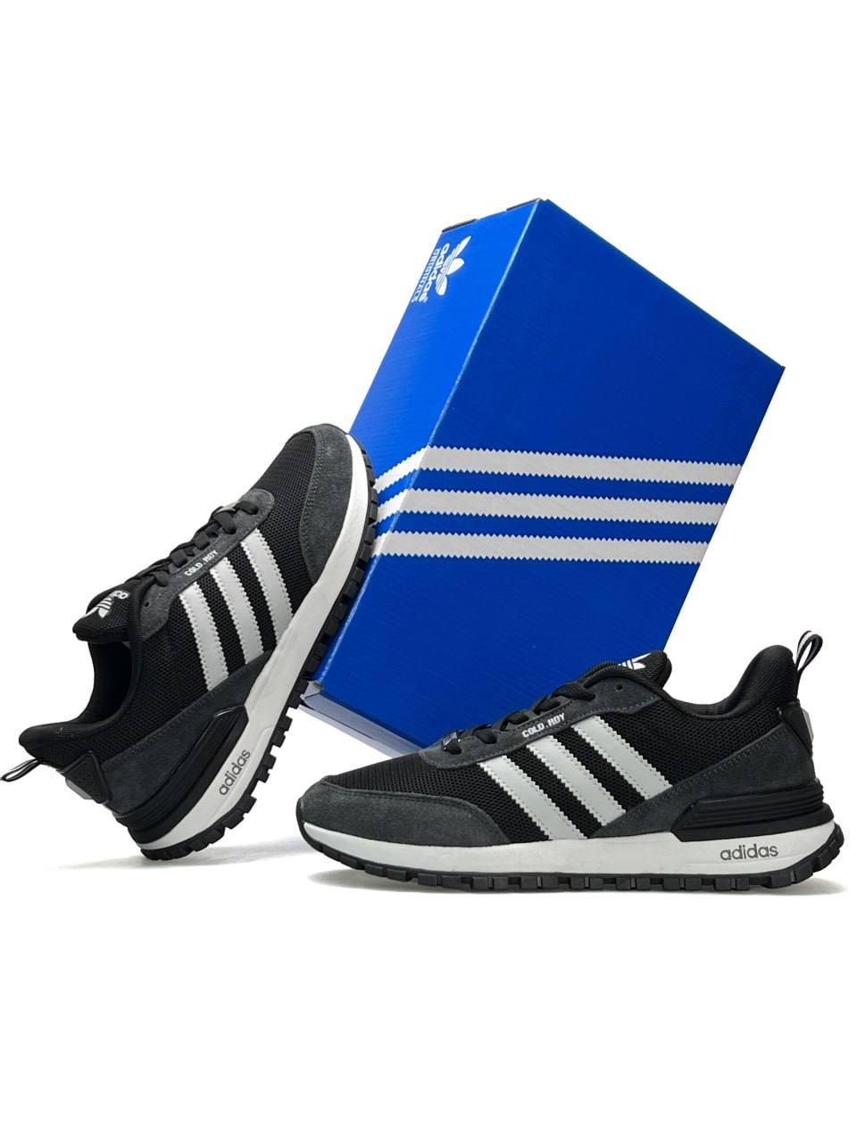Чоловічі кросівки замша текстиль Adidas ZX Street Grey White, кеди чоловічі Адідас чорні. Чоловіче взуття