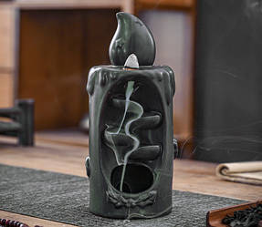 Підставка Рідкий дим Темно-зелена свічка