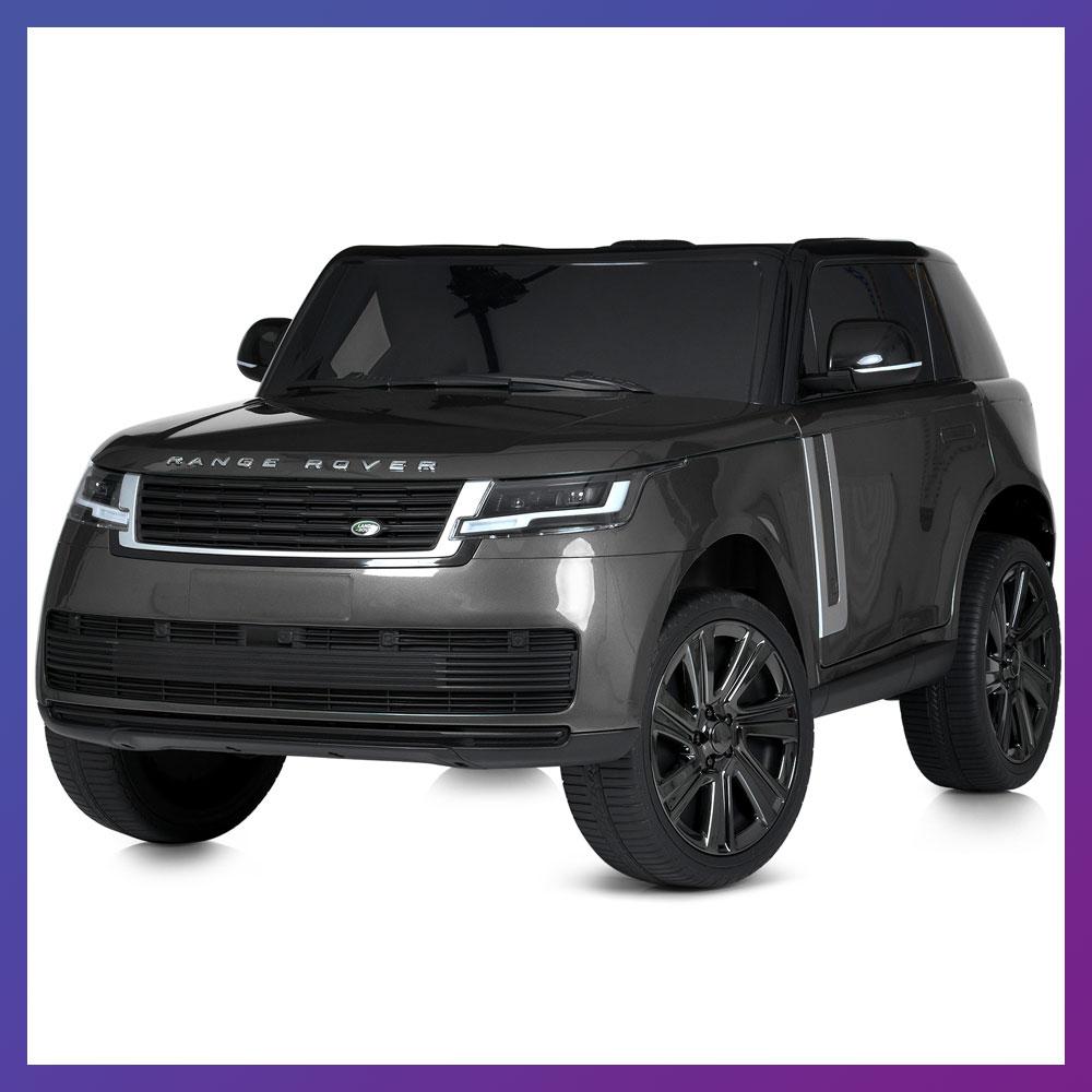 Дитячий електромобіль на акумуляторі Джип Range Rover 5055 з пультом р/у для дітей 3-8 років автопофарбовування Сірий