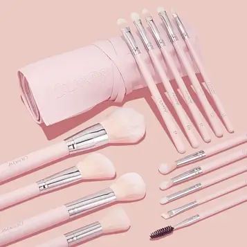 Набір пензлів для макіяжу Colourpop Smoke 'N Roses Brush Roll Face & Eye Brush Set