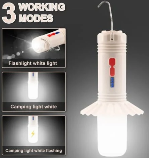 Ліхтар для кемпінгу PL-423, JB-968W, акумулятор, ЗУ Type-C, фото 1