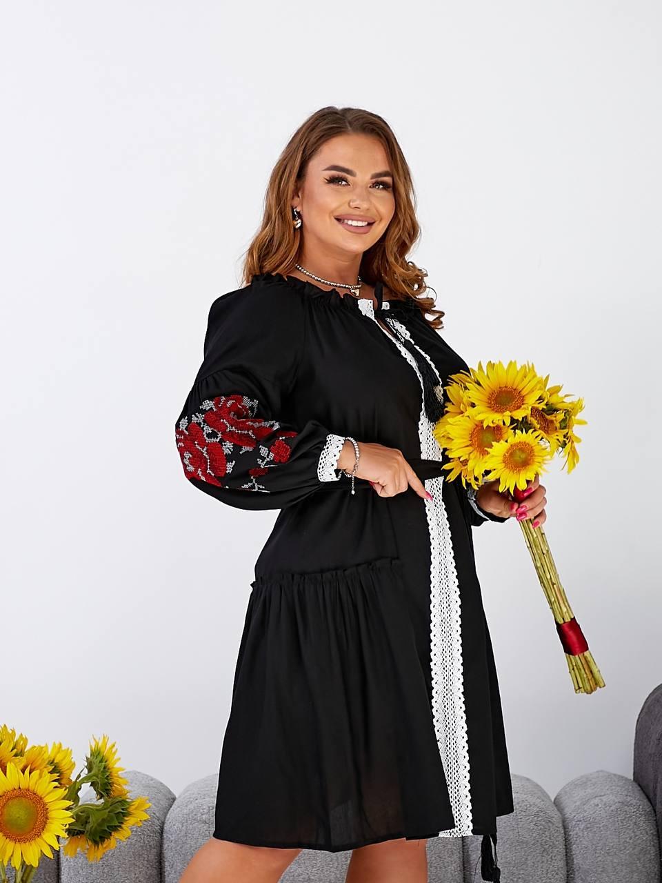Сукня вишиванка лляна 8275, фото 1