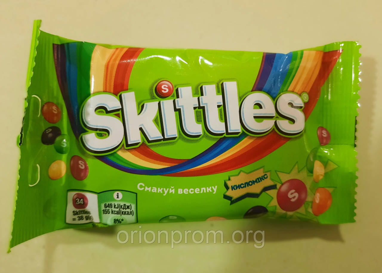 Драже Skittles Кисломікс 38 г, фото 1