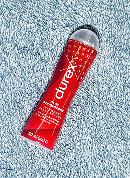Гель-змазка їстівна Durex play Saucy STRAWBERRY з полуницею, 50 мл DUREX SAUCY STRAWBERRY полуниця