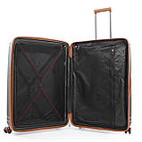 Валіза велика L поліпропілен чорна 76х51х31+5/125л/4.4кг/Airtex 247, фото 6