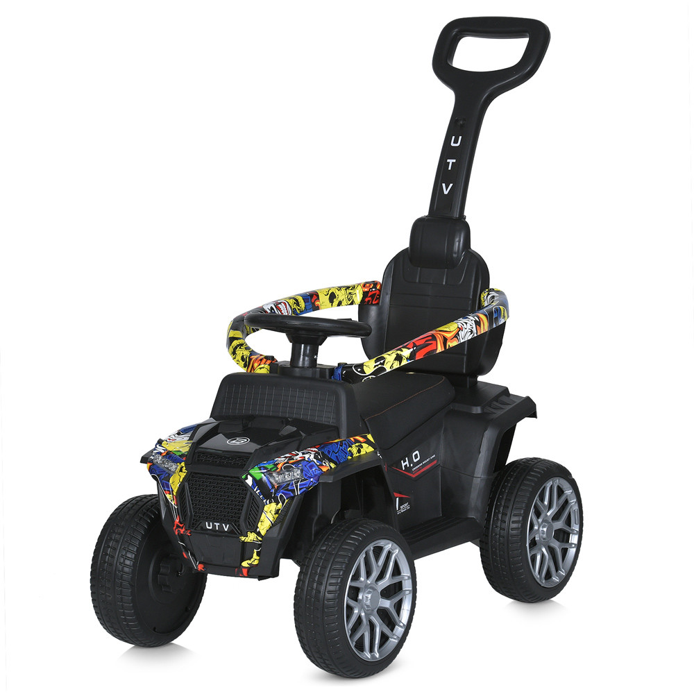Квадроцикл M 5732EBLR-6 (1шт) 2-в-1(каталка-толокар),2,4G(р/у), 1*25W, 1*6V4AH, батьк.ручка, музика, USB,