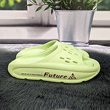 Шльопанці сланці жіночі Гіпаніс зелені пінкові 4742