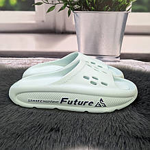 Шльопанці сланці жіночі Гіпаніс бірюзові пінкові 4742