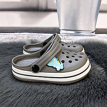 Кроки дитячі Luck Line сірі з драконом 5108