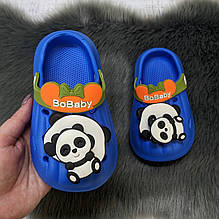 Кроки дитячі для хлопчика Fashion сині з пандою 5654