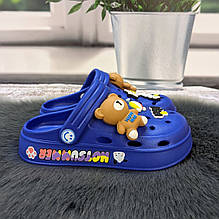 Кроки дитячі для хлопчика Fashion сині з ведмедиком 5655