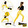 Степ-платформа 3-ступінчаста 4FIZJO 69 х 28 х 10-15-20 см Black/Yellow (P-5907739311436), фото 2