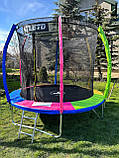 Батути для дітей 312 см, Батут із захисною сіткою, Спортивні батути та комплектуючі, Дитячі батути для дому, фото 5