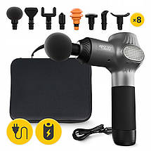 Ручний перкусійний масажер 4FIZJO Massage Gun Active 30 Вт (масажний пістолет) 4FJ0592 Poland, фото 4