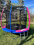 Батути, Батут для саду з сіткою 312 см, Дитячий вуличний батут із захисною сіткою, Батут спортивний Atleto, фото 10