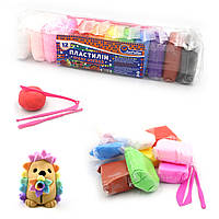 Повітряний пластилін Набір 12 кольорів * 12г у пакеті +стекі   34SL7712-12