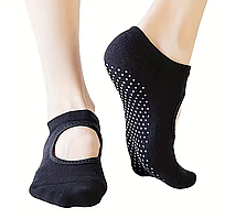 Чорні шкарпетки для фітнесу, пілатесу, йоги.