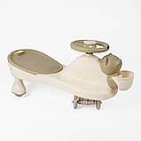 Дитяча каталка-толокар JOY SJ-849-26 з батьківською ручкою 2 в 1 Коричневий, фото 3