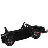 Дитячий електромобіль акумуляторний Porsche Spyder M 6055 з пультом р/у для дітей 3-8 років автопофарбування Чорний, фото 6