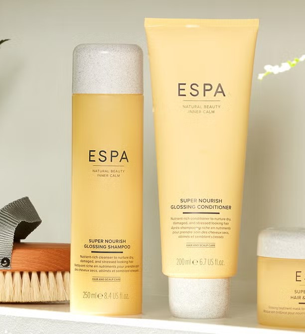 Набір для живлення, зволоження та надання блиску волоссю ESPA Super Nourish Glossing Shampoo & Conditioner