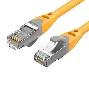 Мережевий кабель Vention Cat.6A SFTP Patch Cable 1M Yellow (IBHYF)