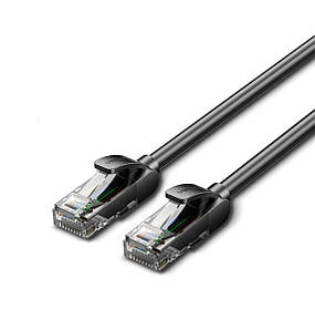 Мережевий кабель Vention Cat5e UTP Ethernet Patch Cable 1M Black (IABBF)