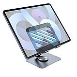 Підставка для ноутбука BOROFONE BH115 Vito metal rotating tablet holder Metal Gray, фото 7