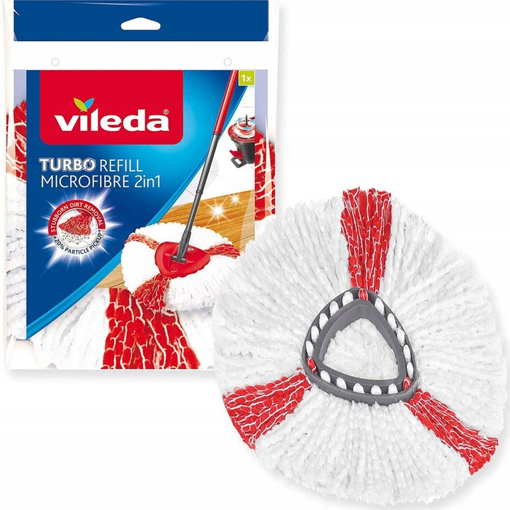 Насадка для швабри Vileda Turbo 2в1 1 шт. кругла