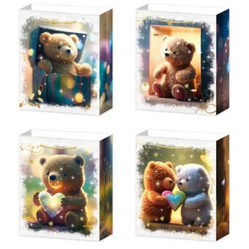 Пакет подарунковий Ведмедики 32 х 10 х 26 см, мікс, 1 штука [tsi256942-TSI], фото 1