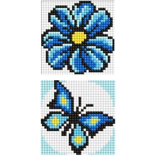 Набір з алмазною мозаїкою на магнітній основі "Синій колір" 9x9 см [tsi257191-TSI], фото 1